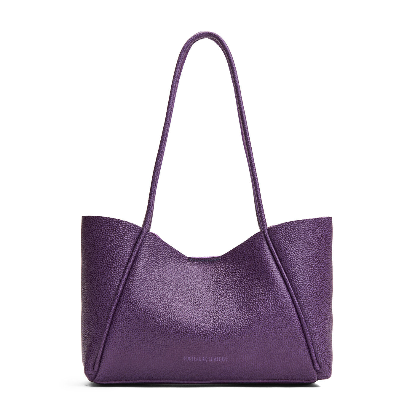 Empire*Medium | Wide tote with leather straps and snap closure