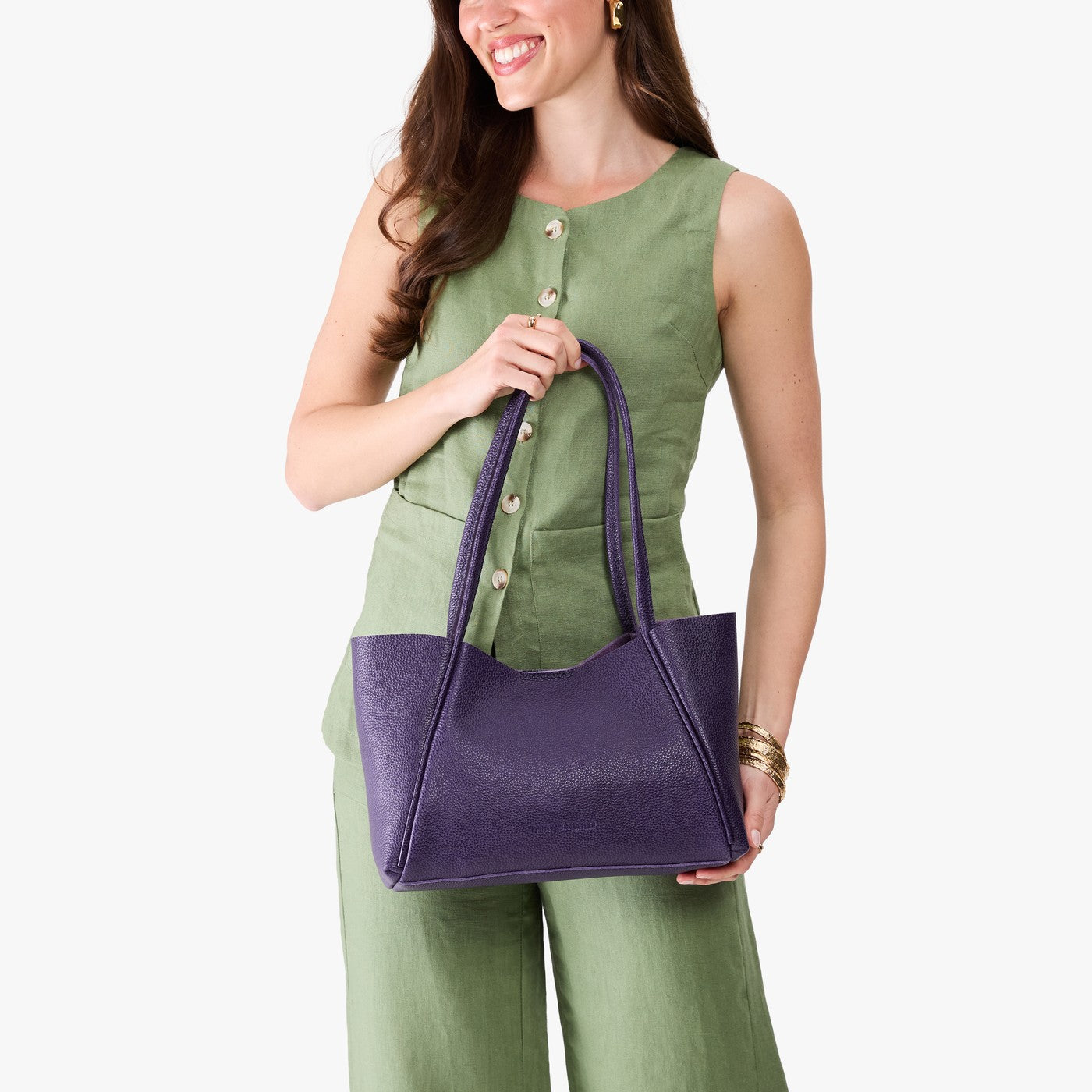 Empire*Medium | Model holding midsize rectangular tote bag