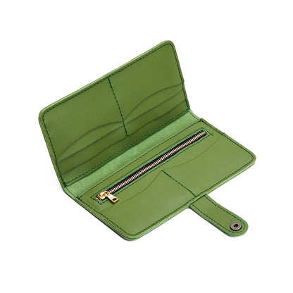 Cactus | Leather wallet with snap closure