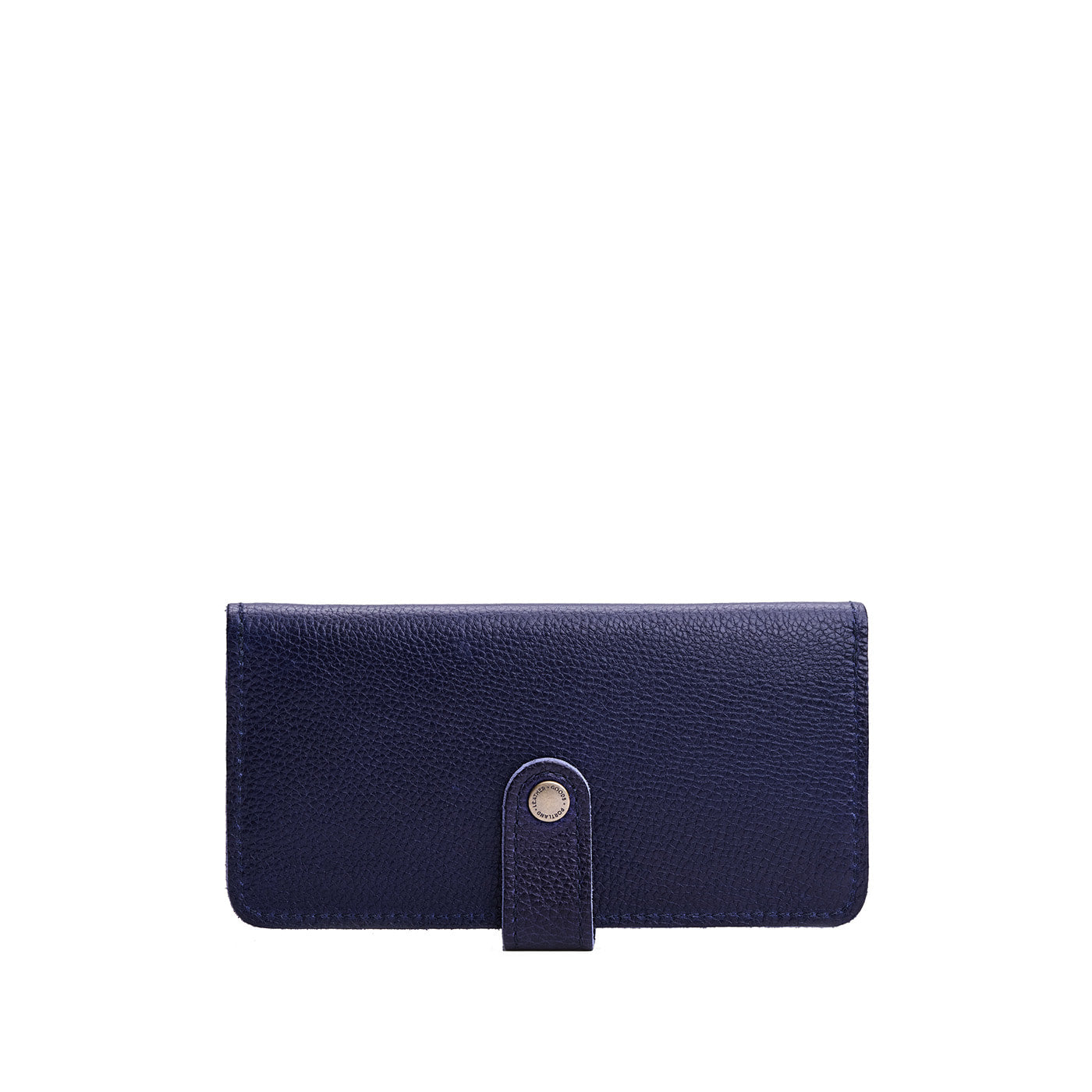 Cobalt | Leather wallet with snap closure