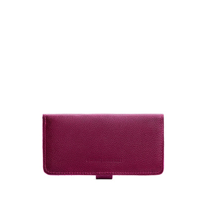 Orchid | Leather wallet with snap closure