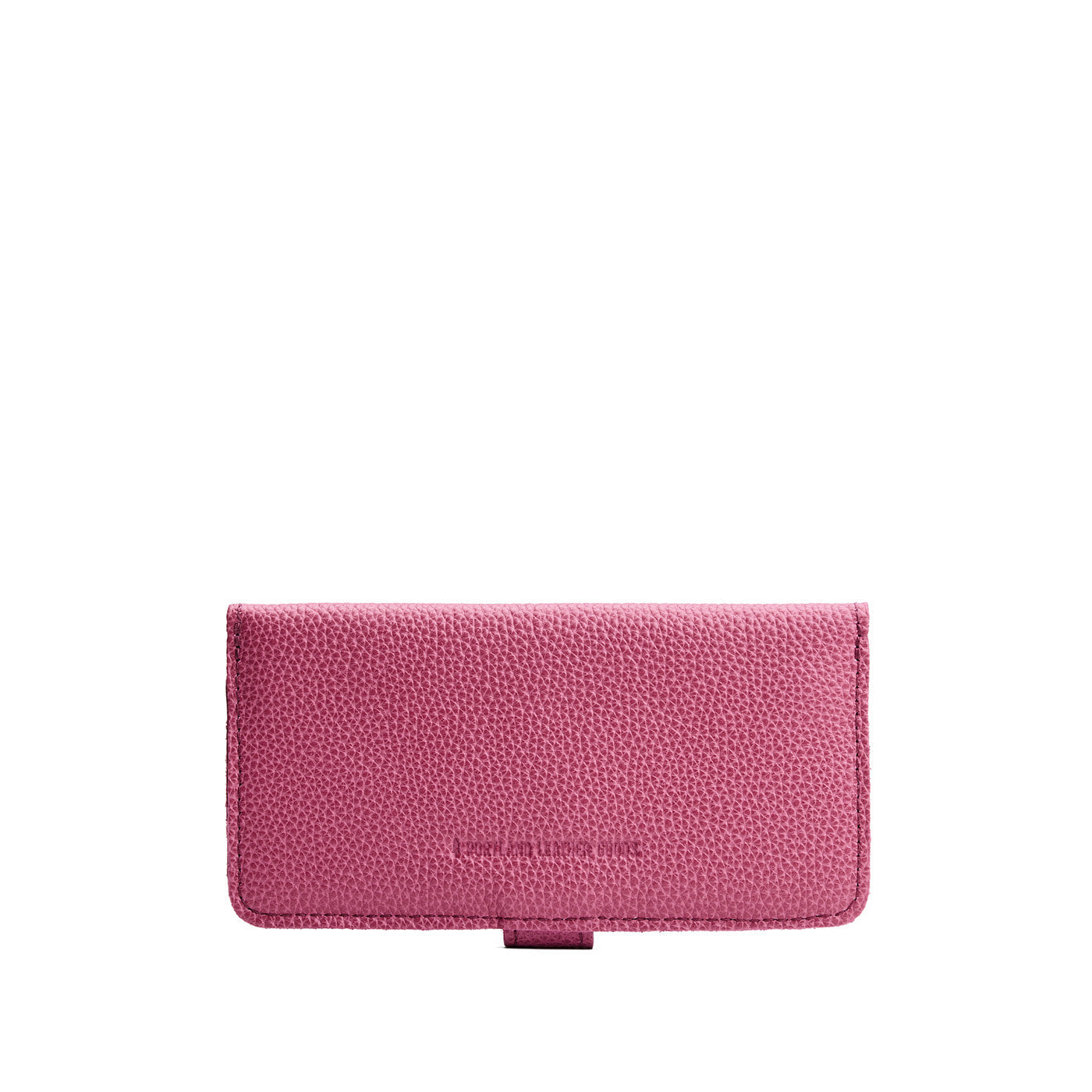 Wild Rose | Leather wallet with snap closure