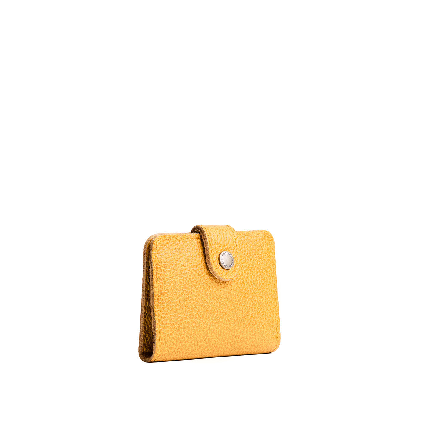 Sunshine | Small leather wallet with snap closure