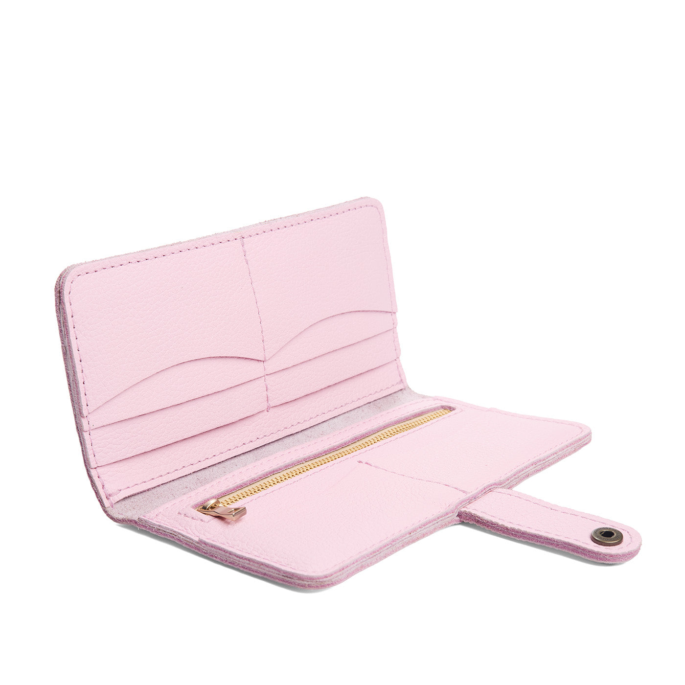 Pinkaboo | Leather wallet with snap open