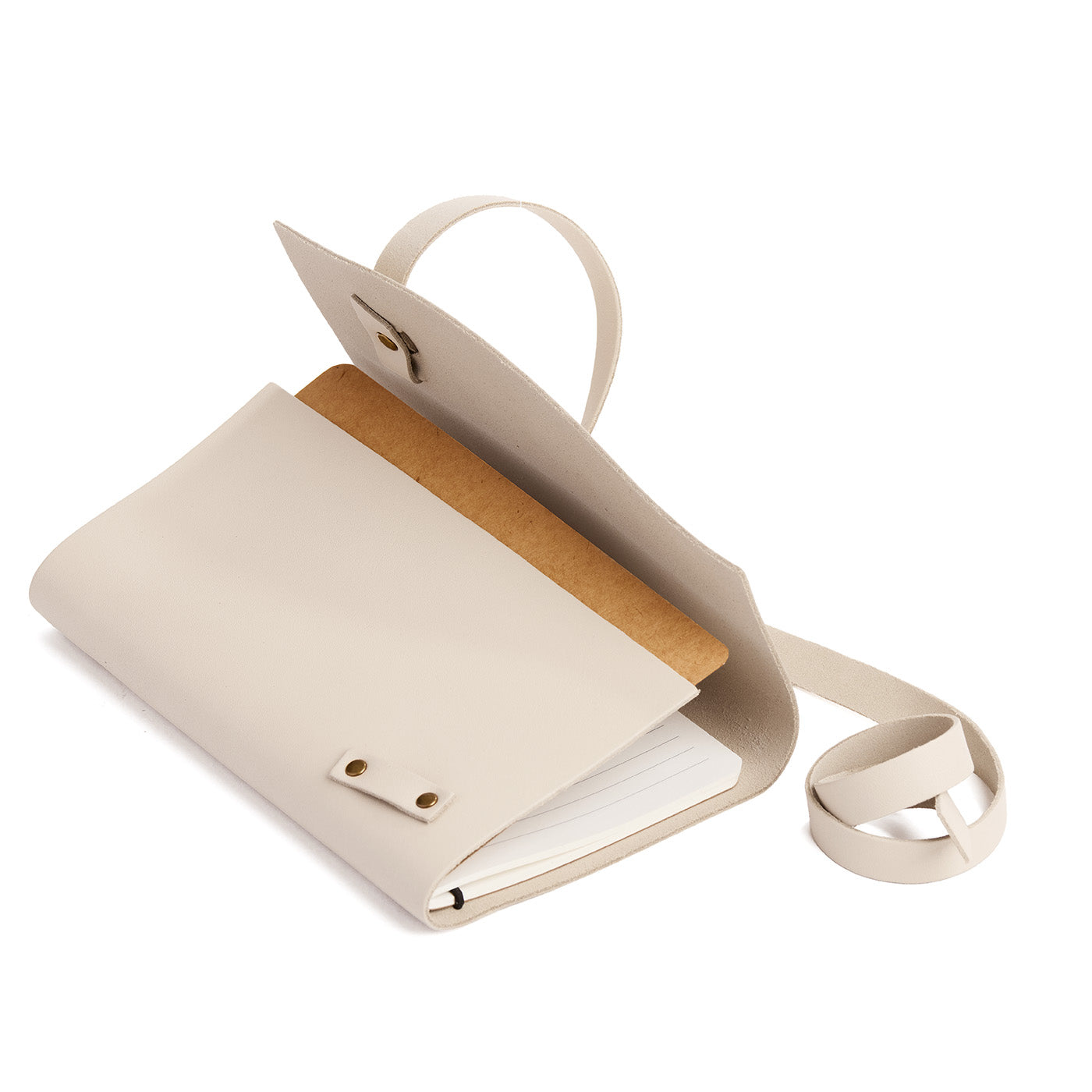 Bone*Large | Wrap Journal open
