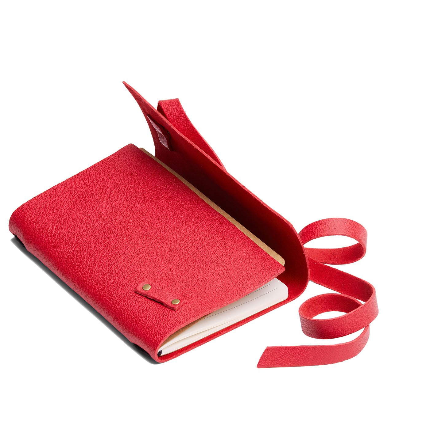 Cherry*Large | Wrap Journal open