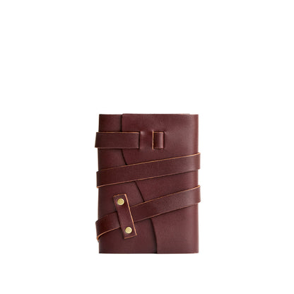 Cognac*Small | Wrap Journal closed