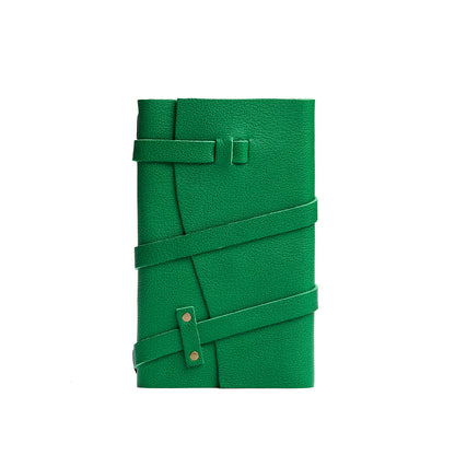 Jolly Green*Large | Wrap Journal closed