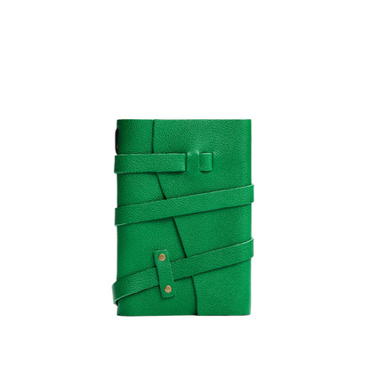 Jolly Green*Medium | Wrap Journal closed