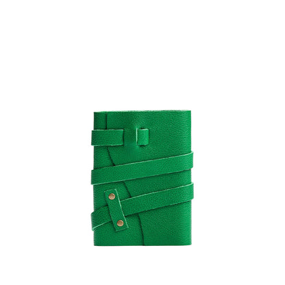 Jolly Green*Small | Wrap Journal closed