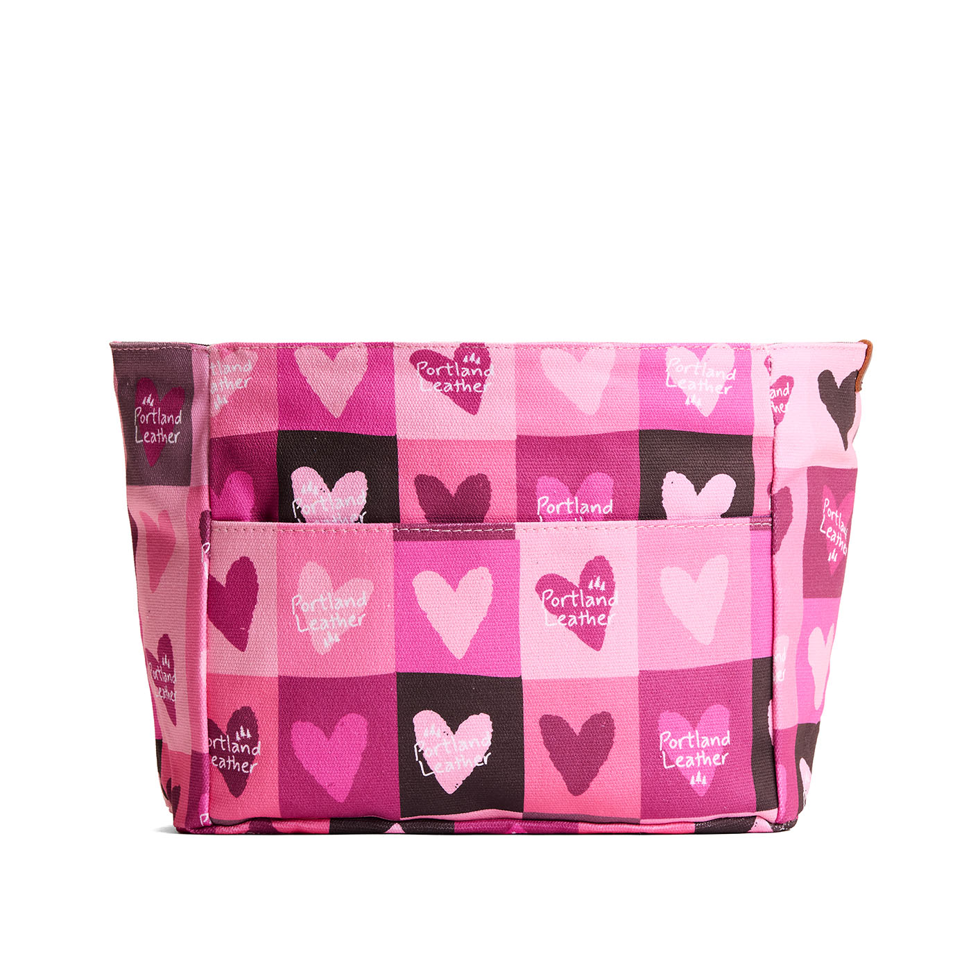Sugar Rush*Zipper*Medium | Heart printed canvas organizer with pockets