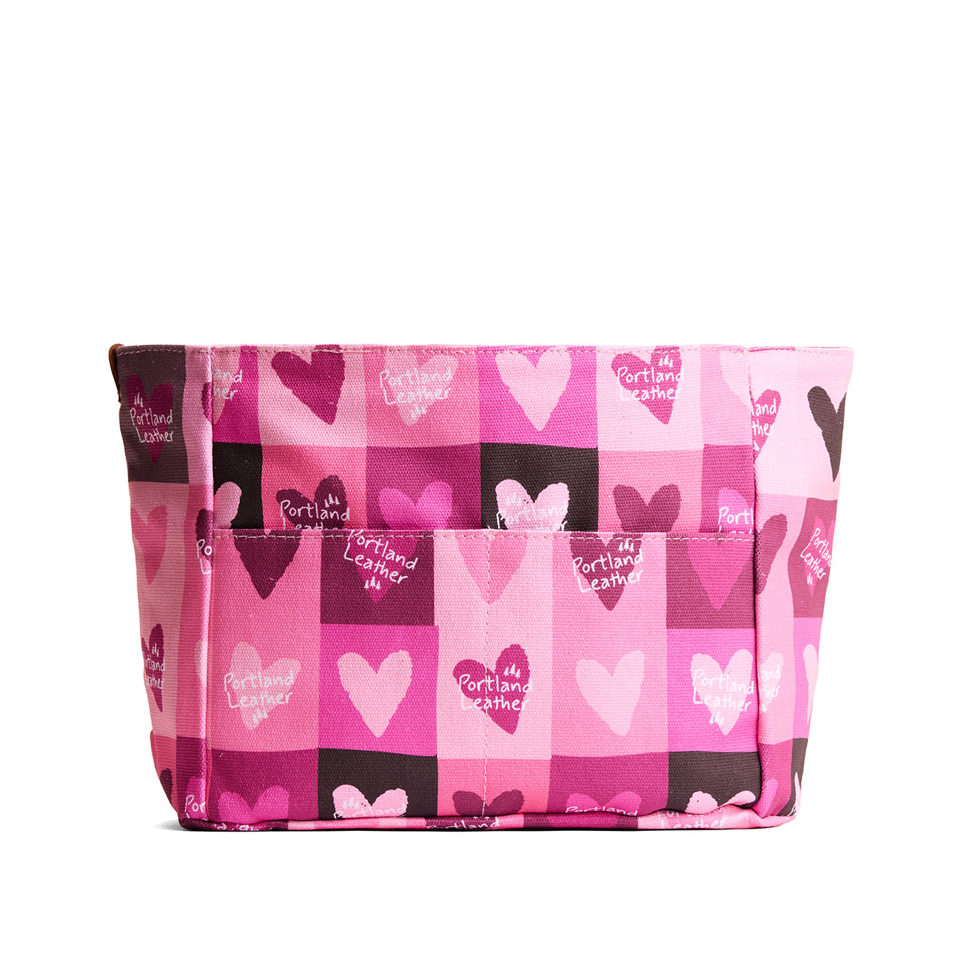 Sugar Rush*Zipper*Medium | Heart printed canvas organizer with pockets
