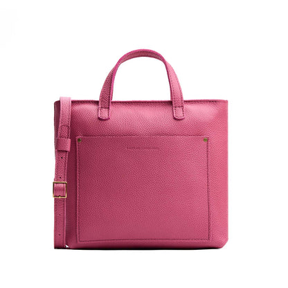 Wild Rose*Zipper | Midsize crossbody tote with handles and a pocket