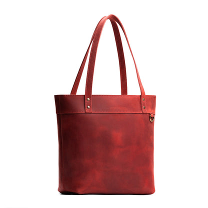 Phoenix*Medium*Zipper | Leather tote bag with riveted straps and exterior key loop